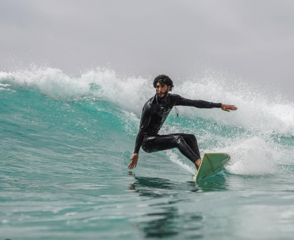 surfing in morocco during a surf camp