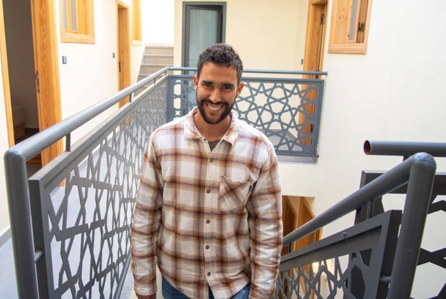 Hicham the manager of surf house desert point