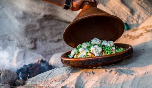 moroccan tahjine at desert point surf house
