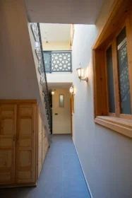 Shared spaces in Desert Point Surf House Shared spaces in Desert Point Surf House